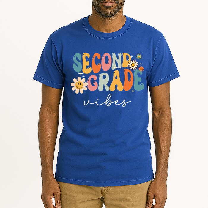 Back To School Second Grade Vibes Retro Teacher Tall T-Shirt