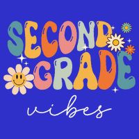 Back To School Second Grade Vibes Retro Teacher Button