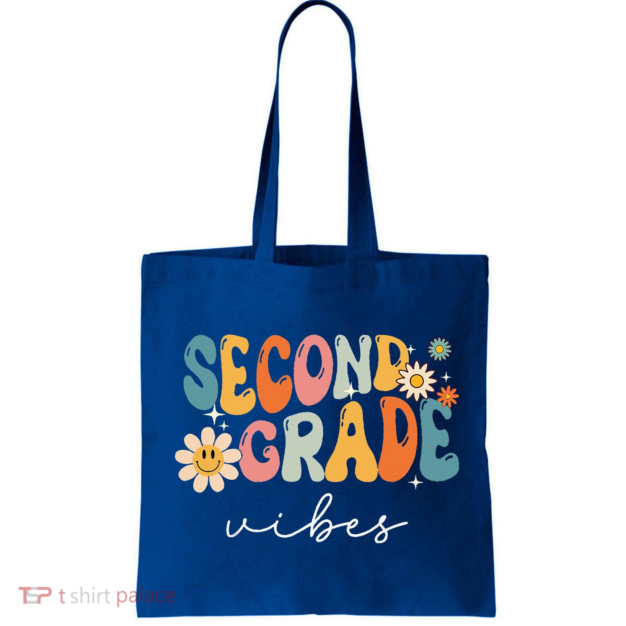 Back To School Second Grade Vibes Retro Teacher Bag
