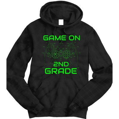 Back To School Game On 2nd Grade Funny Gamer Tie Dye Hoodie