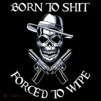 Born To Shit Forced To Wipe Cropped Pullover Crew