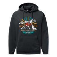 Back To School Kindergarten Where Adventure Begins Performance Fleece Hoodie