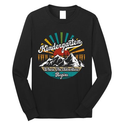 Back To School Kindergarten Where Adventure Begins Long Sleeve Shirt