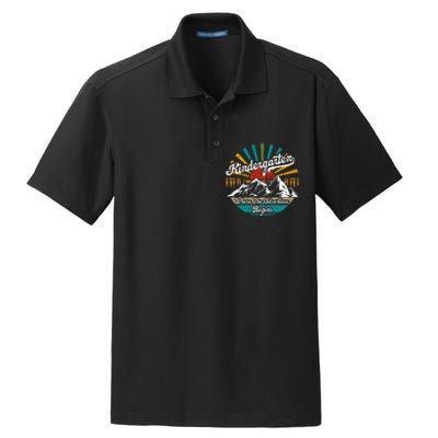 Back To School Kindergarten Where Adventure Begins Dry Zone Grid Polo