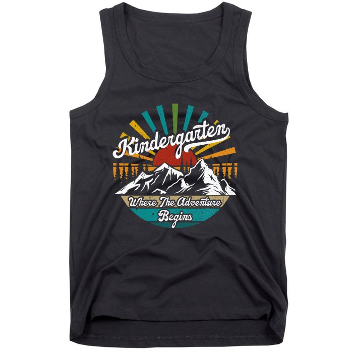 Back To School Kindergarten Where Adventure Begins Tank Top