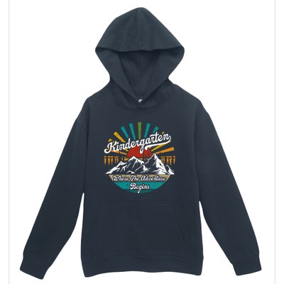 Back To School Kindergarten Where Adventure Begins Urban Pullover Hoodie