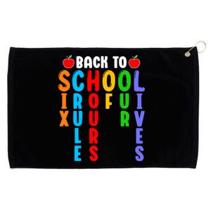 Back To School Six Crule Hours Of Our Lives Teacher Grommeted Golf Towel