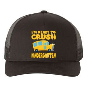 Back To School First Day Of Kindergarten School Bus Funny Yupoong Adult 5-Panel Trucker Hat