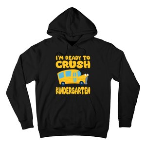 Back To School First Day Of Kindergarten School Bus Funny Hoodie