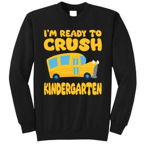 Back To School First Day Of Kindergarten School Bus Funny Sweatshirt