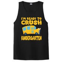 Back To School First Day Of Kindergarten School Bus Funny PosiCharge Competitor Tank