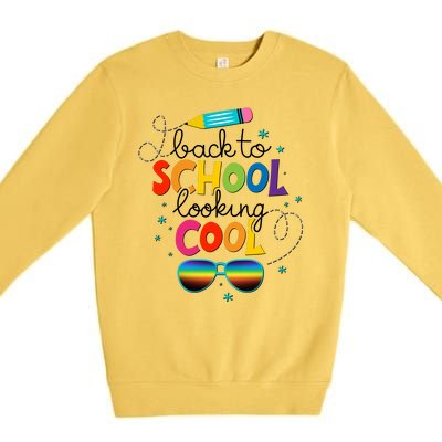 Back To School Looking Cool Premium Crewneck Sweatshirt