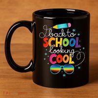 Back To School Looking Cool 11oz C Handle Ceramic Mug