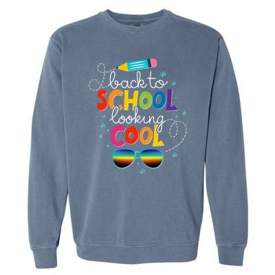 Back To School Looking Cool Garment-Dyed Sweatshirt