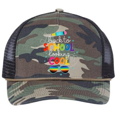 Back To School Looking Cool Retro Rope Trucker Hat Cap