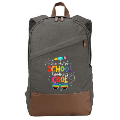 Back To School Looking Cool Cotton Canvas Backpack