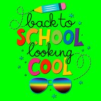 Back To School Looking Cool Button