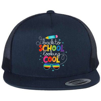 Back To School Looking Cool Flat Bill Trucker Hat