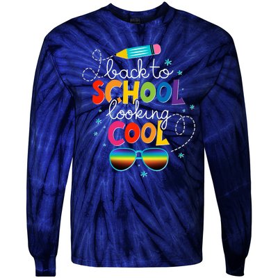 Back To School Looking Cool Tie-Dye Long Sleeve Shirt