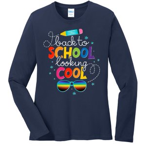 Back To School Looking Cool Ladies Long Sleeve Shirt