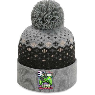 Back To School 3rd Grade Gamer First Day School Level The Baniff Cuffed Pom Beanie