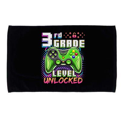 Back To School 3rd Grade Gamer First Day School Level Microfiber Hand Towel