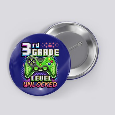 Back To School 3rd Grade Gamer First Day School Level Button