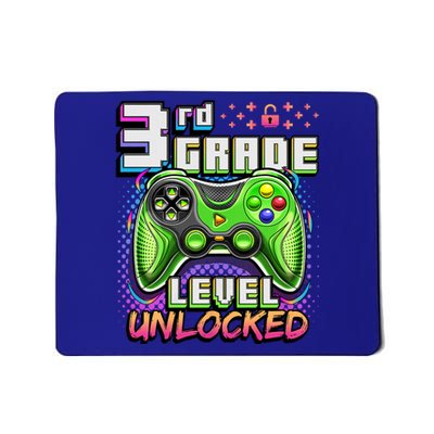 Back To School 3rd Grade Gamer First Day School Level Mousepad