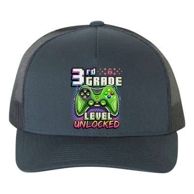 Back To School 3rd Grade Gamer First Day School Level Yupoong Adult 5-Panel Trucker Hat