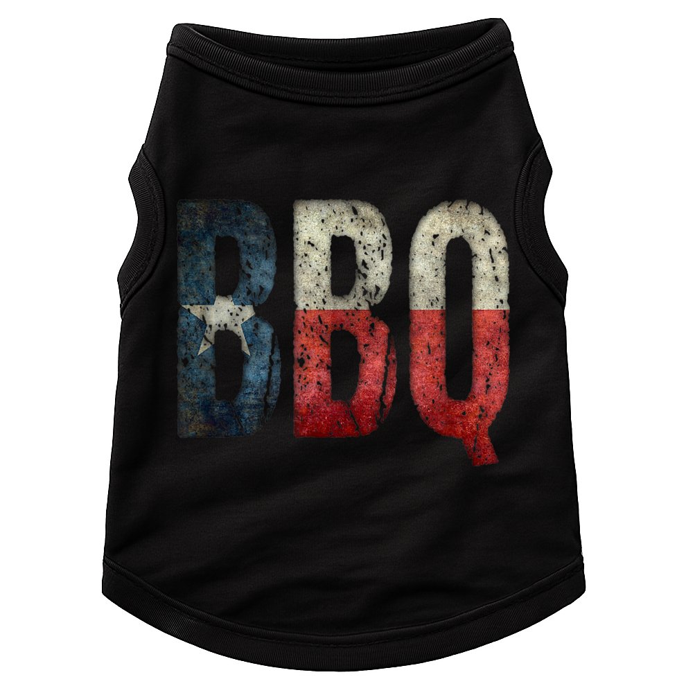 BBQ Texas State Flag Barbecue Doggie Tank