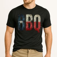 BBQ Texas State Flag Barbecue Cooling Performance Crew T-Shirt