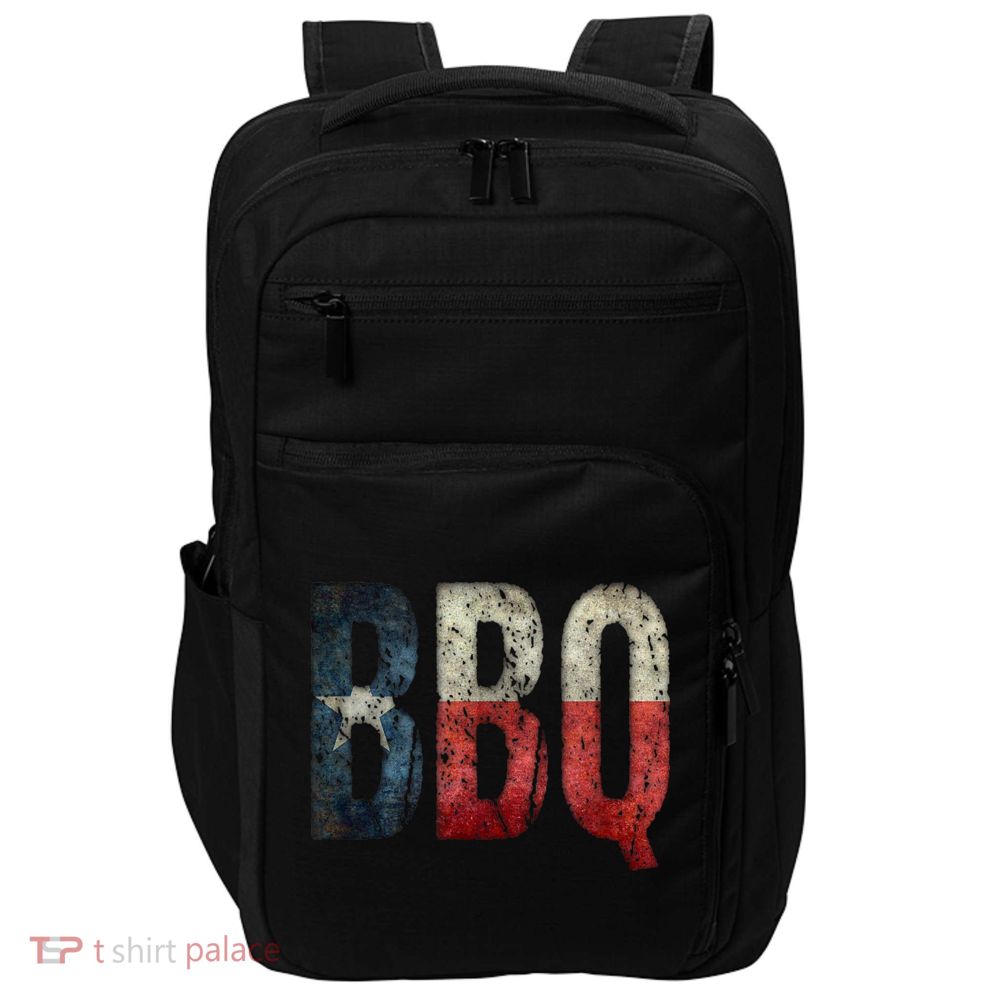BBQ Texas State Flag Barbecue Impact Tech Backpack