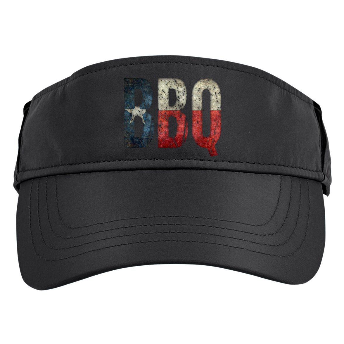 BBQ Texas State Flag Barbecue Adult Drive Performance Visor