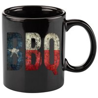 BBQ Texas State Flag Barbecue 11oz C Handle Ceramic Mug