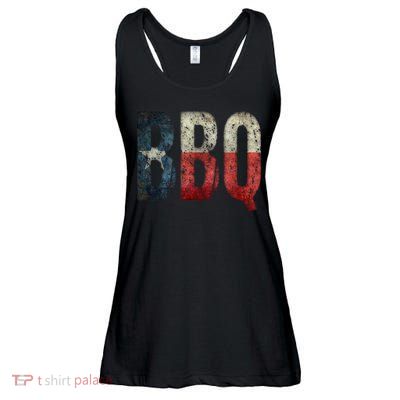 BBQ Texas State Flag Barbecue Ladies Essential Flowy Tank