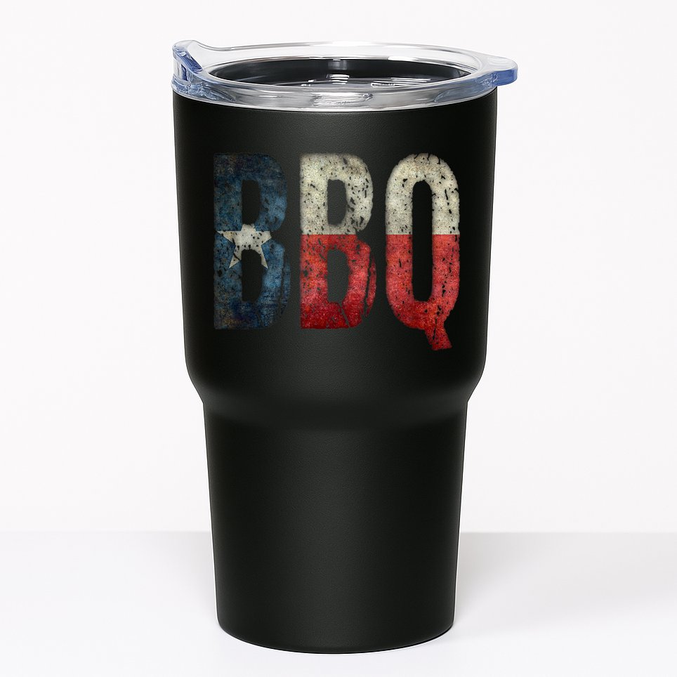 BBQ Texas State Flag Barbecue Tumbler