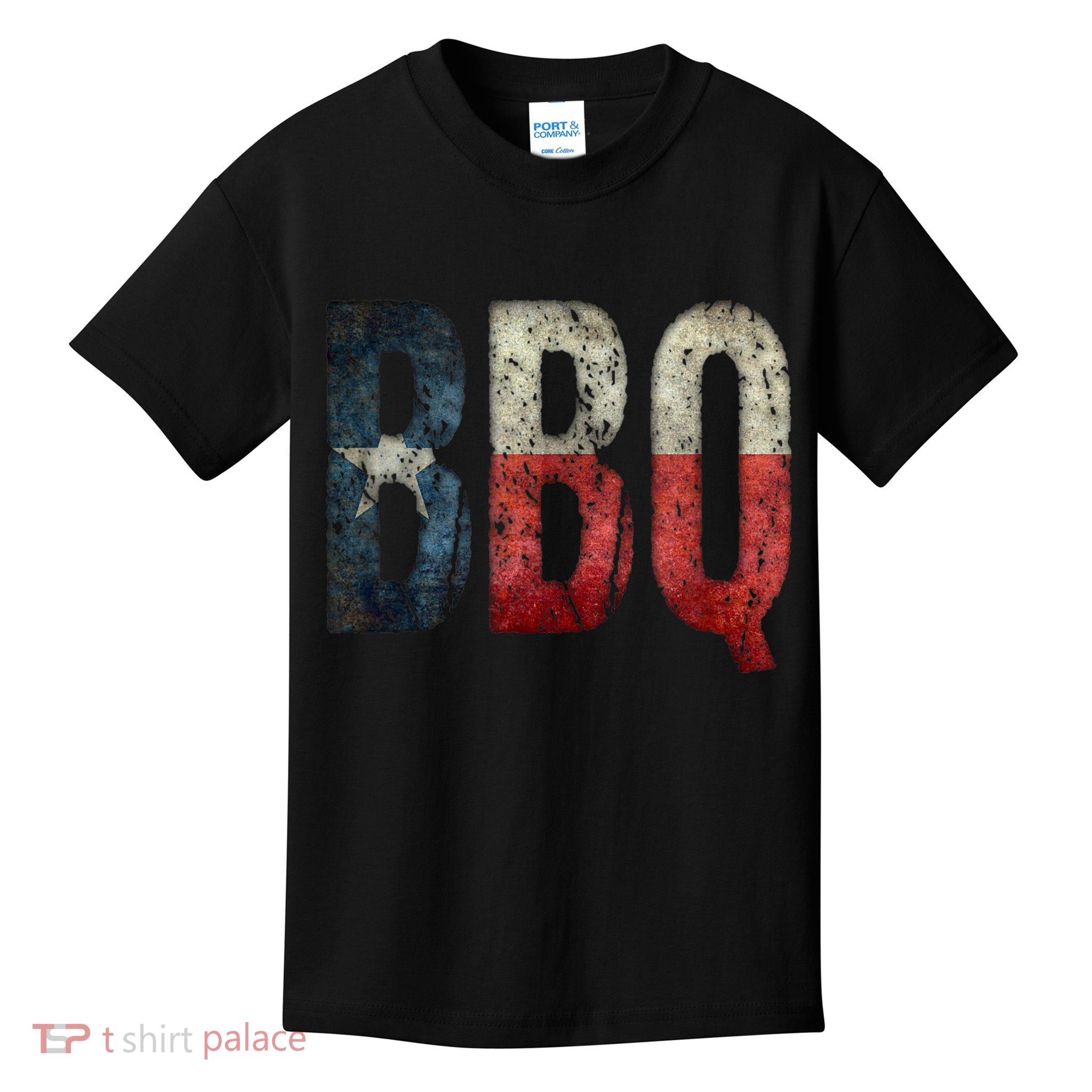 BBQ Texas State Flag Barbecue Kids T-Shirt