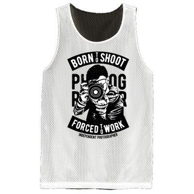 Born To Shoot Photographers Mesh Reversible Basketball Jersey Tank