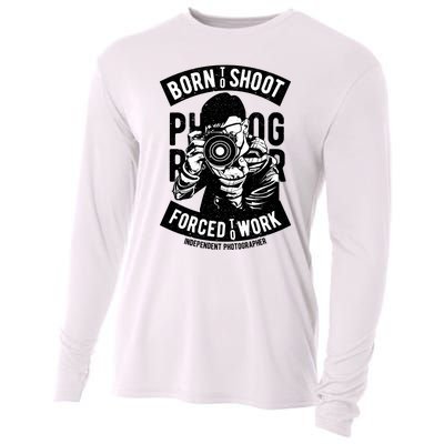 Born To Shoot Photographers Cooling Performance Long Sleeve Crew