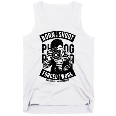 Born To Shoot Photographers Tank Top