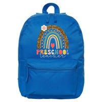 Back To School Hello Preschool Leopard Preschool Gift 16 in Basic Backpack