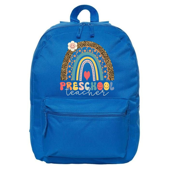 Back To School Hello Preschool Leopard Preschool Gift 16 in Basic Backpack