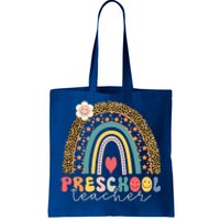 Back To School Hello Preschool Leopard Preschool Gift Tote Bag