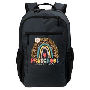 Back To School Hello Preschool Leopard Preschool Gift Daily Commute Backpack