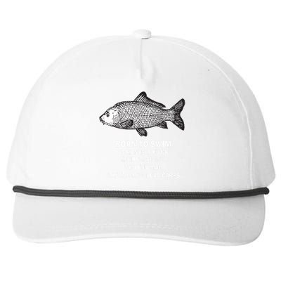 Born To Swim Ocean Is A Fuck Kill Em All 1989 Snapback Five-Panel Rope Hat