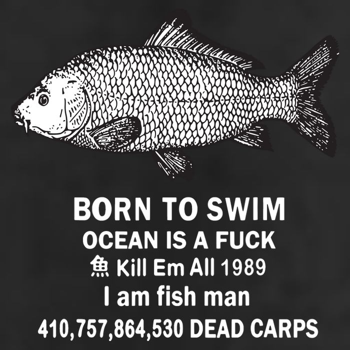 Born To Swim Ocean Is A Fuck Kill Em All 1989 Adult Drive Performance Visor