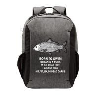 Born To Swim Ocean Is A Fuck Kill Em All 1989 Vector Backpack
