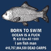 Born To Swim Ocean Is A Fuck Kill Em All 1989 Cooling Performance Crew T-Shirt