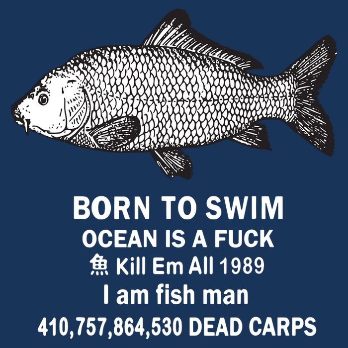 Born To Swim Ocean Is A Fuck Kill Em All 1989 Cooling Performance Crew T-Shirt