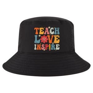 Back To School Teach Love Inspire Retro Teachers Life Cool Comfort Performance Bucket Hat